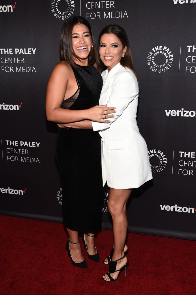 Eva Longoria and Gina Rodriguez's Red Carpet Reunion 2016