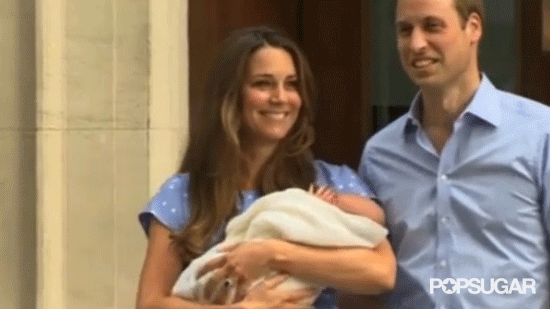 When He Was Only a Few Hours Old but Still Gave This Little Wave to the Peasants