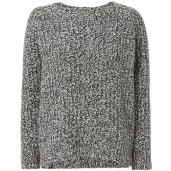Miley Cyrus Gray Knit Sweater | POPSUGAR Fashion