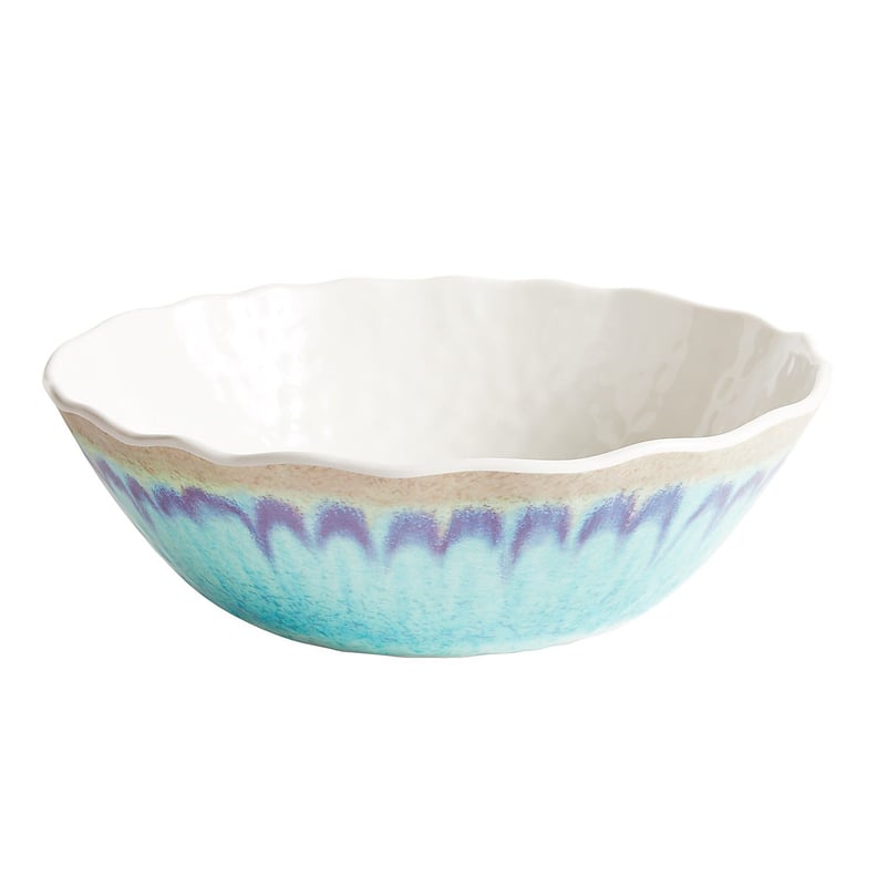 Sea Splash Turquoise Melamine Serving Bowl