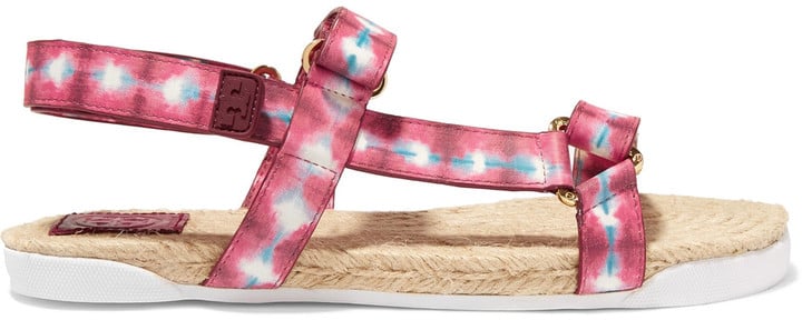 Tory Burch Atanado Printed Leather Sandals