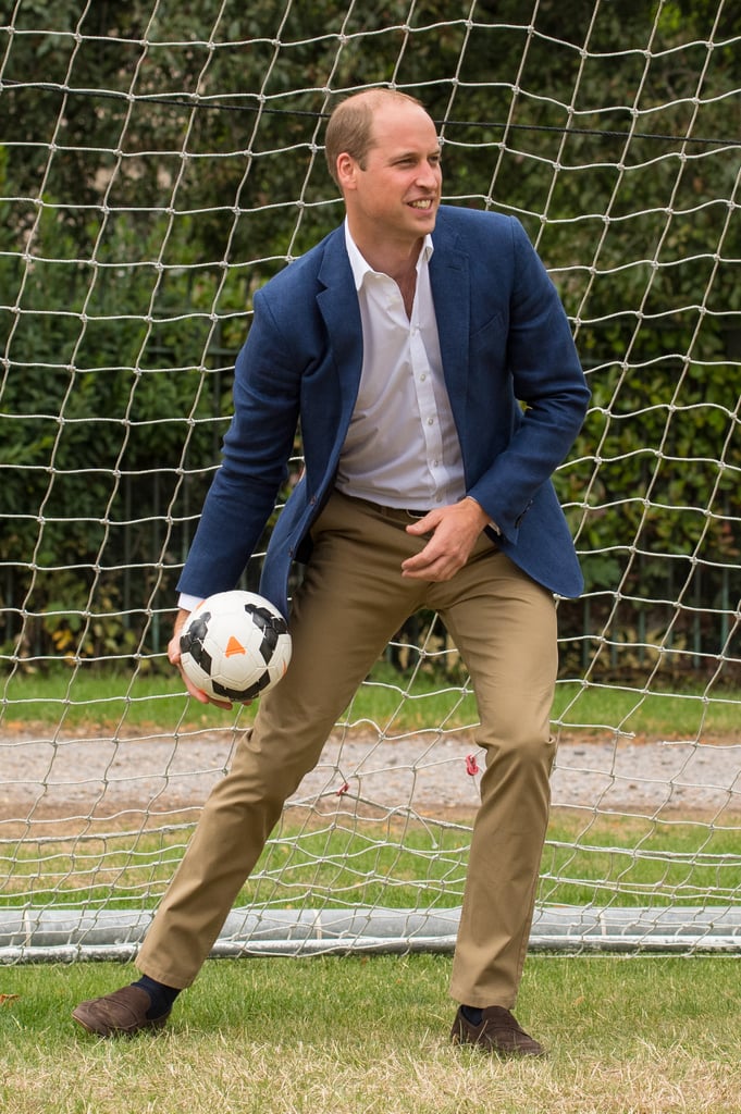 Prince William Playing Soccer With Kids in London July 2017