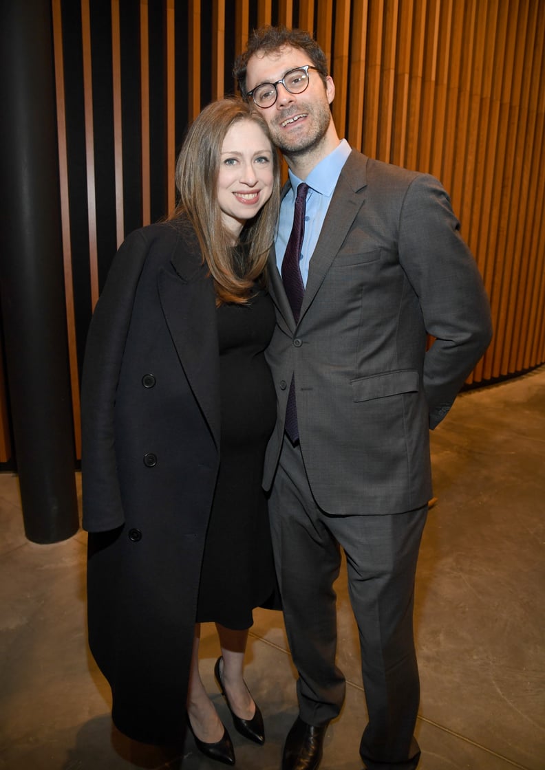 NEW YORK, NEW YORK - MAY 15: Chelsea Clinton and Marc Mezvinsky attend the Statue Of Liberty Museum Opening Celebration on May 15, 2019 at Ellis Island in New York City. (Photo by Kevin Mazur/Getty Images for Statue Of Liberty-Ellis Island Foundation)