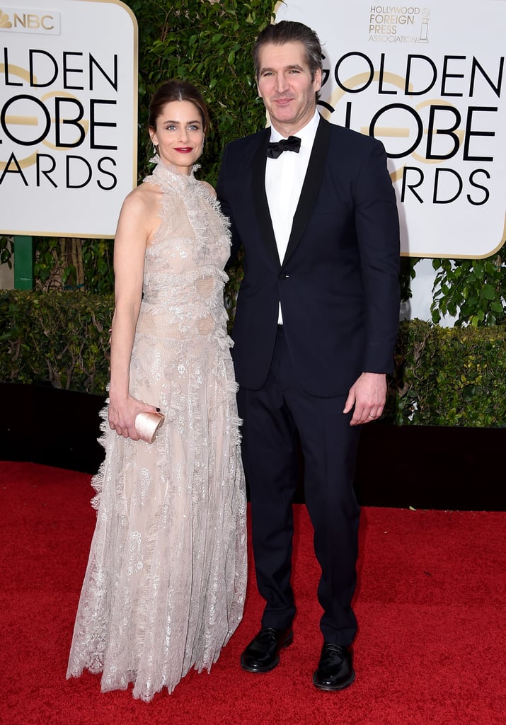 Game of Thrones showrunner David Benioff and wife Amanda Peet struck a pose.