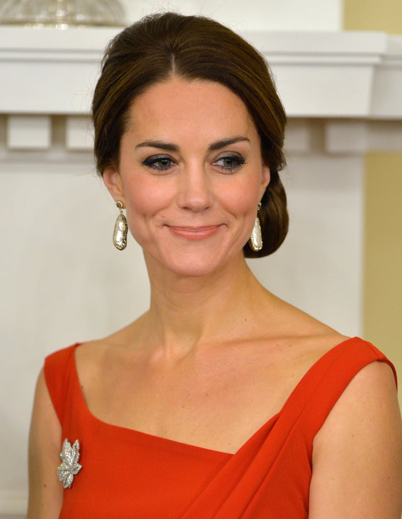 Kate Middleton Red Preen Dress in Canada Sept. 2016