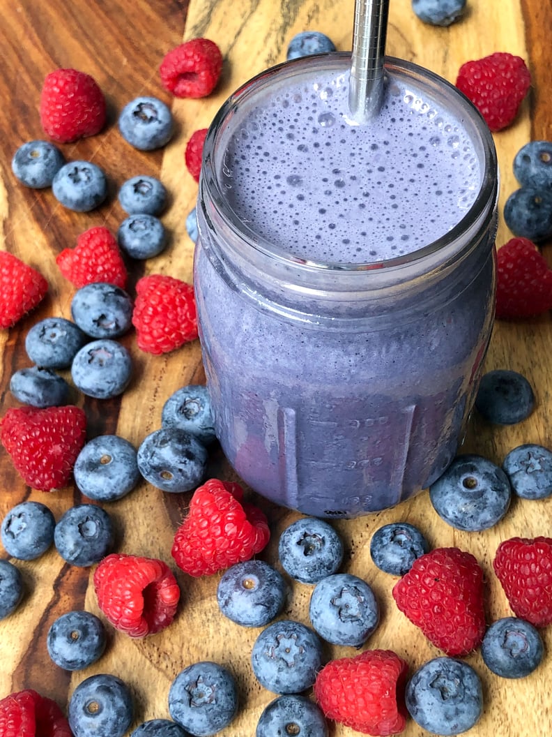 Low-Carb High-Protein Berry Vanilla Smoothie