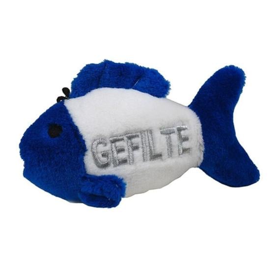 Talking Gefilte Fish Dog Toy