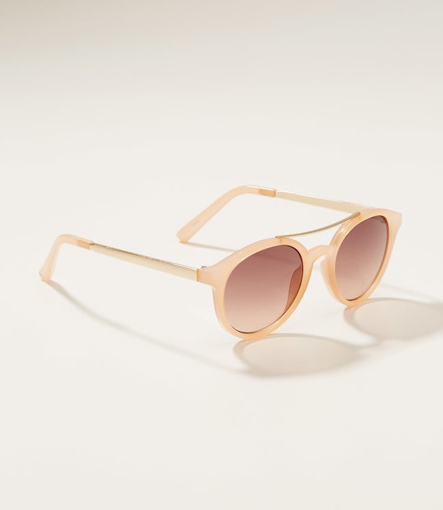 LOFT Double Bridge Round Sunglasses ($25)