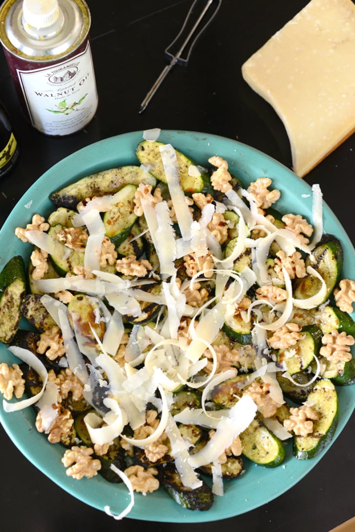 Grilled Zucchini and Walnut Salad With Mint