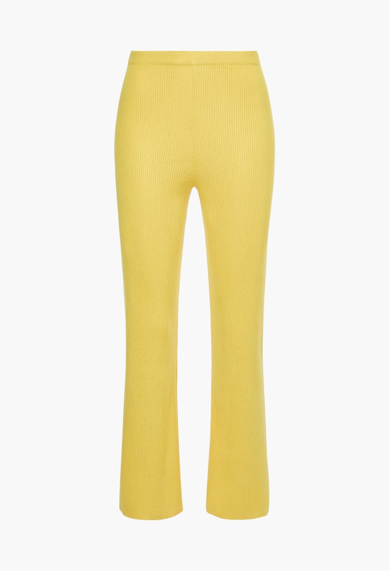 Ayesha Curry x JustFab Knit Straight Pant in Super Lemon