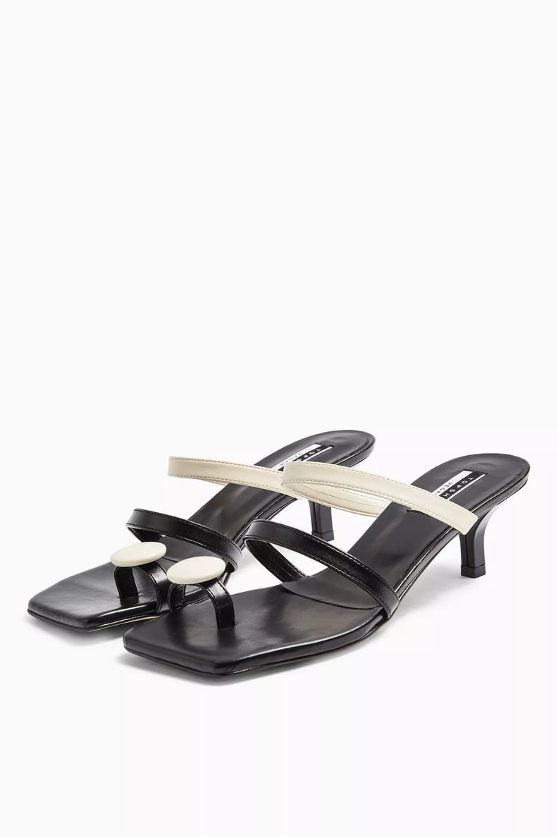 Topshop Vegan Button Mules