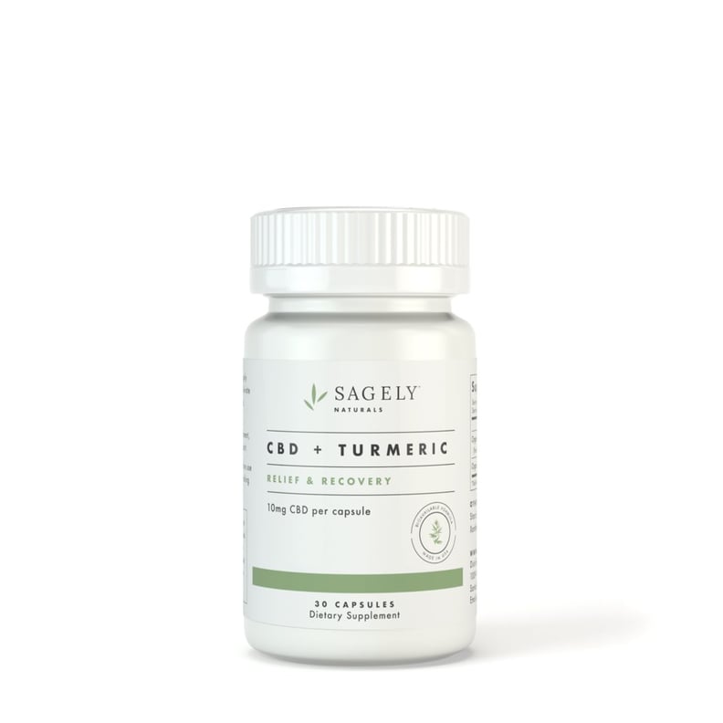 Sagely Naturals CBD + Turmeric Capsules