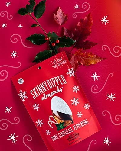 Skinnydipped Dark Chocolate Peppermint Covered Almonds