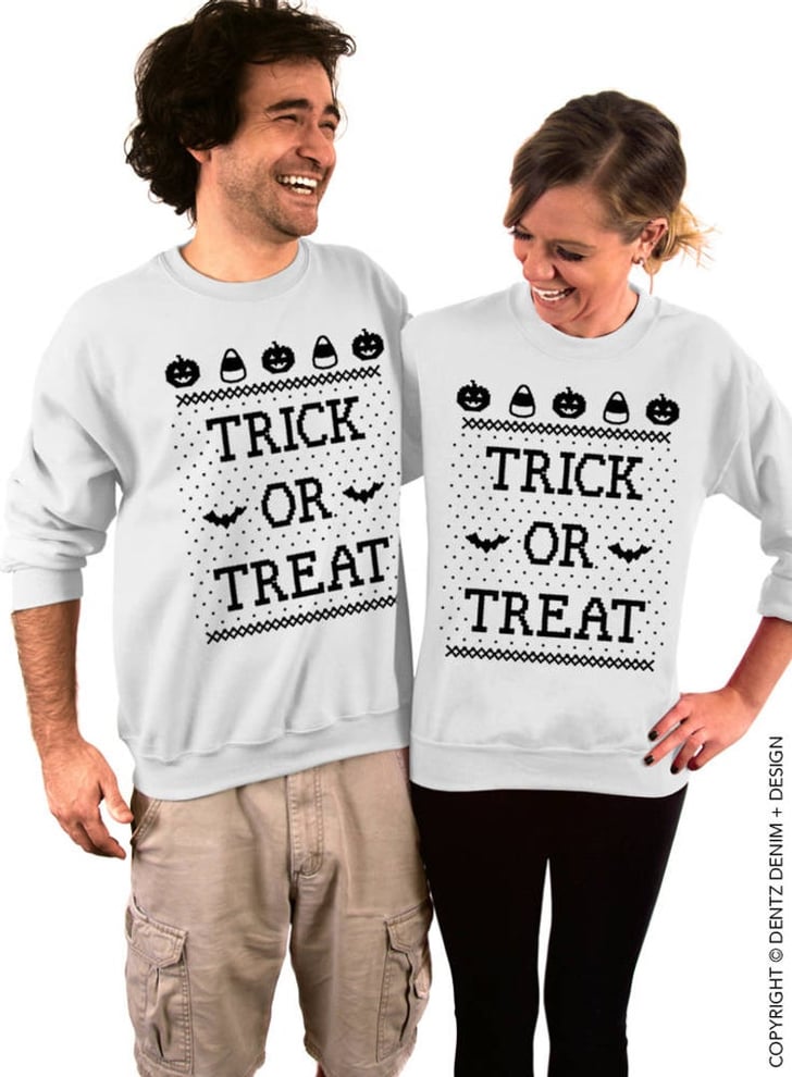 Trick or Treat Halloween Sweater Best Ugly Halloween Sweaters 2020