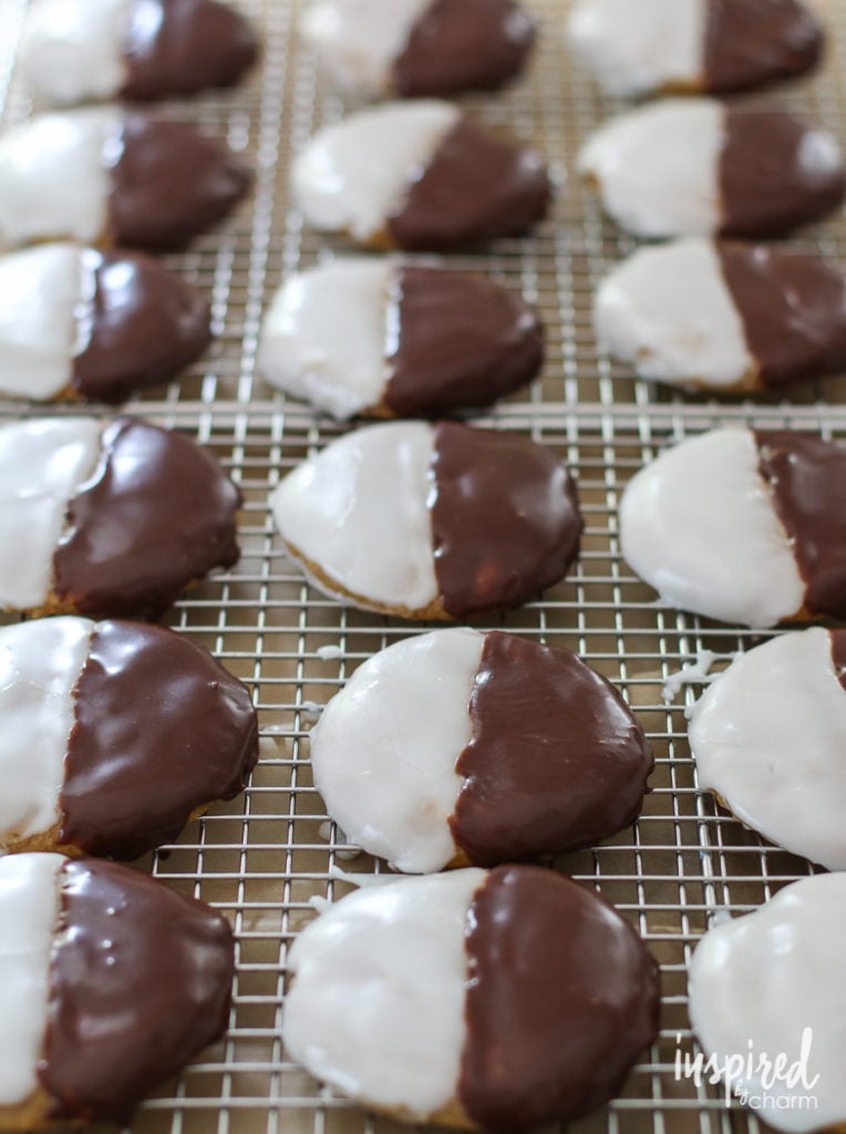 Black and White Pumpkin Cookies