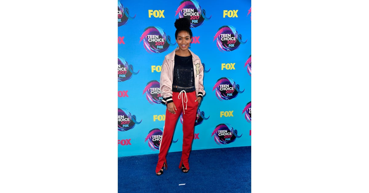 yara shahidi track pants