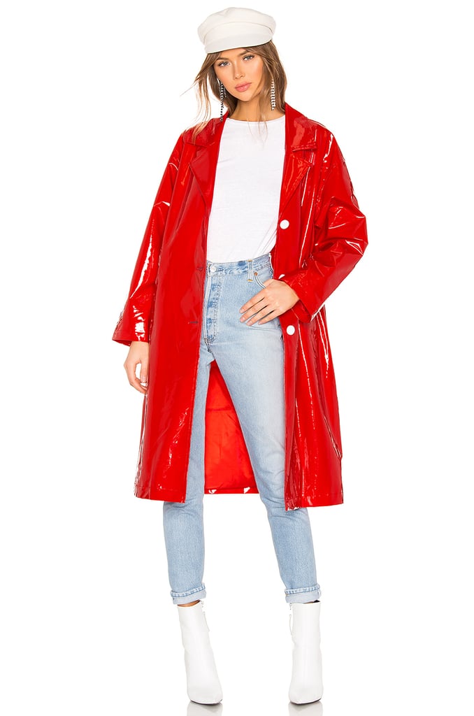 On Parle de Vous Jagger Trench Coat in Rouge