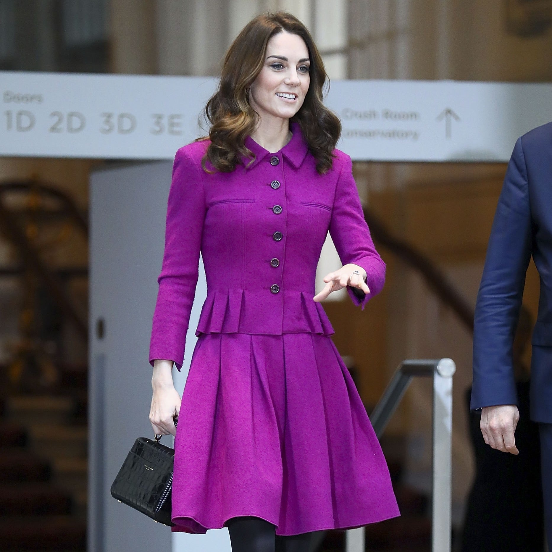 Purple top coat dress