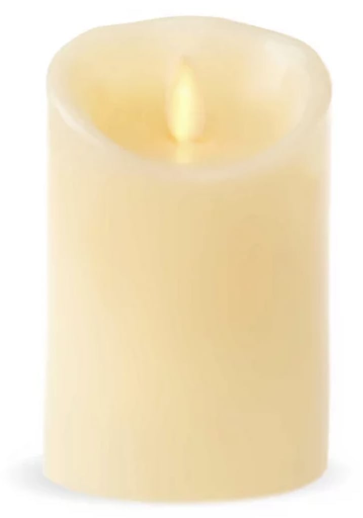 Luminara Real-Flame Effect 4.5-Inch Pillar Candle
