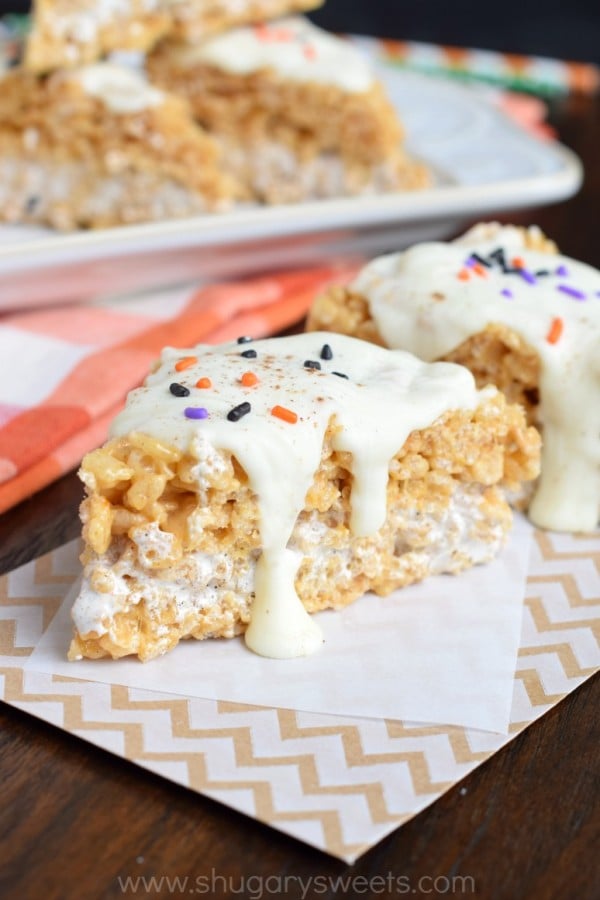 Pumpkin Spice Latte Rice Krispies Treats