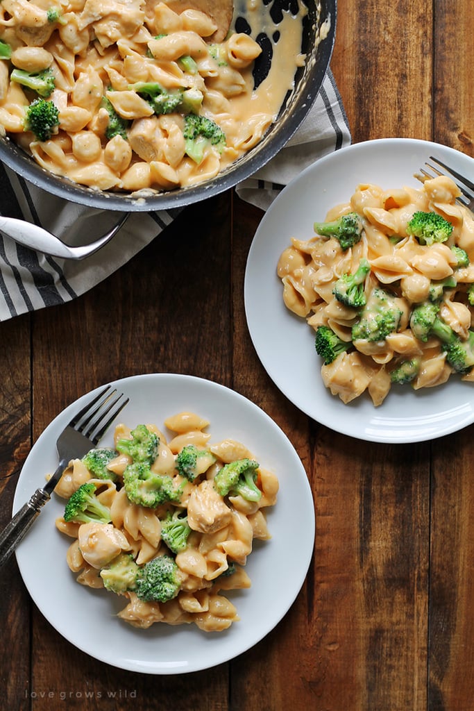 Chicken and Broccoli Shells and Cheese