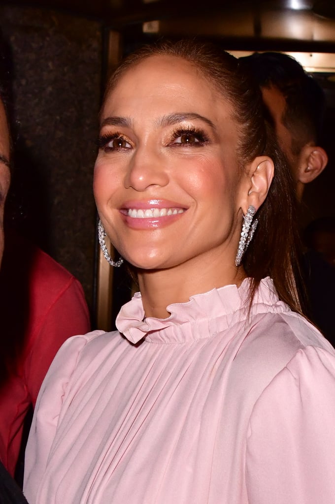 Jennifer Lopezs Pink Feather Dress Popsugar Fashion Photo 21 