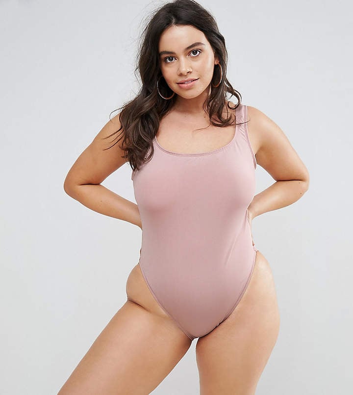 blush pink swimsuit