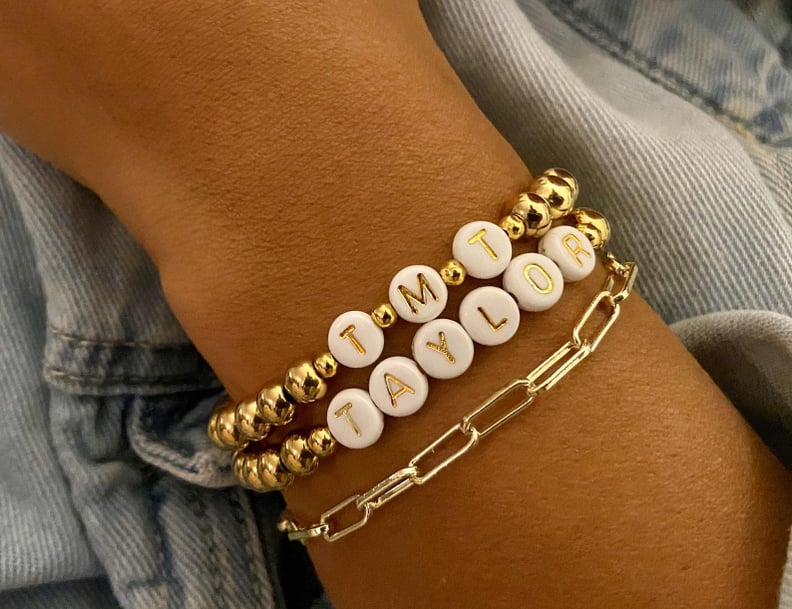 A Cute Jewelry Piece: Beaded Initial Bracelet