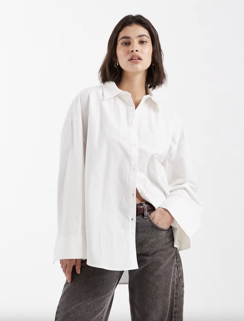Asos Design Oversized Shirt With Wide Sleeves