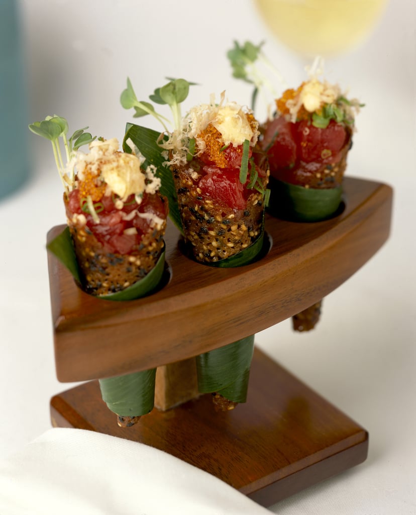 Spicy Tuna Tartare in a Sesame Miso Cone