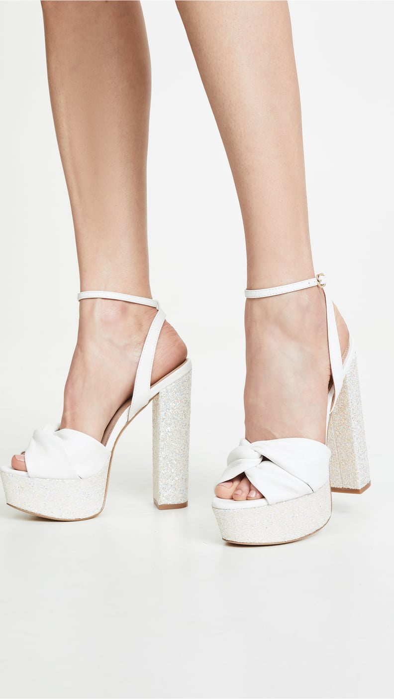 Rachel Zoe Claudette Glitter Platform Sandals