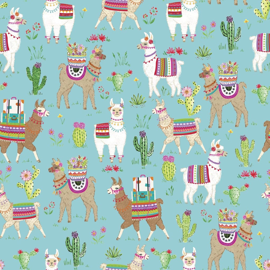 Llama Premium Gift Wrap Best Wrapping Paper From Amazon POPSUGAR