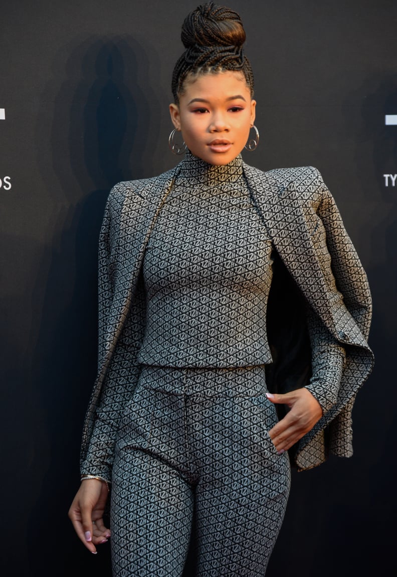 Storm Reid Wearing the Tommy x Zendaya Suit in October 2019