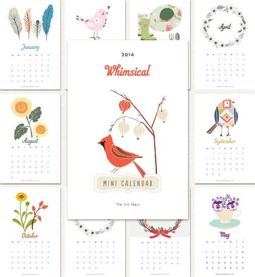 Free Printable 2014 Calendar