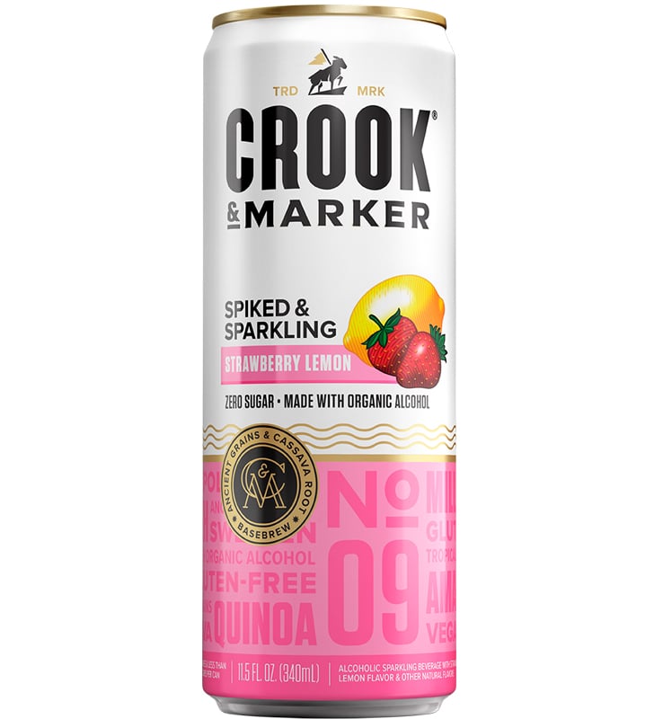 Crook & Marker Spiked & Sparkling Drink: Strawberry Lemon