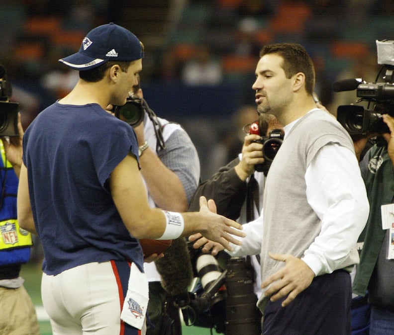 The game in 2002 in Louisiana called for cutoff sleeves from Tom Brady.