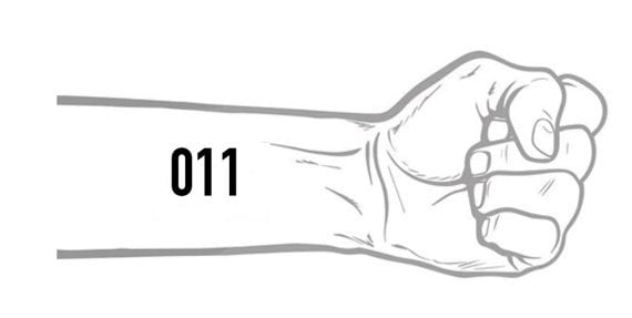 011 Stranger Things Temporary Tattoo - Stranger Things Costume - Stranger