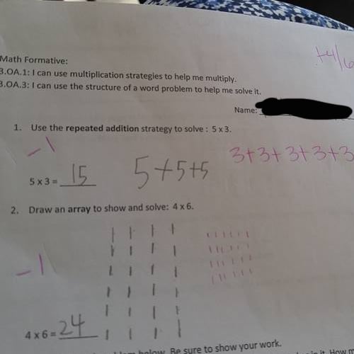 Common Core Math Homework