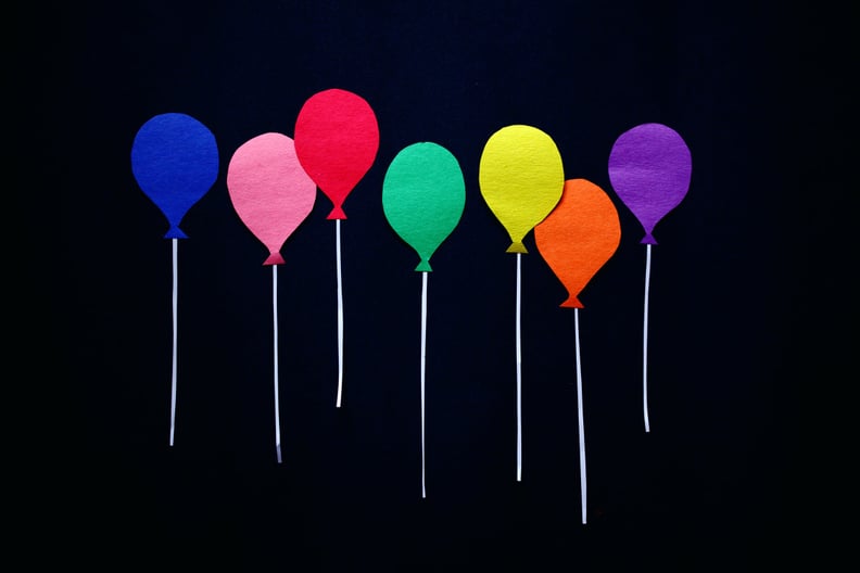 Rainbow Balloons Zoom Background