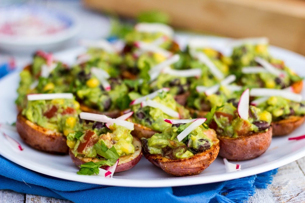 Roasted Potato Cups With Guacamole