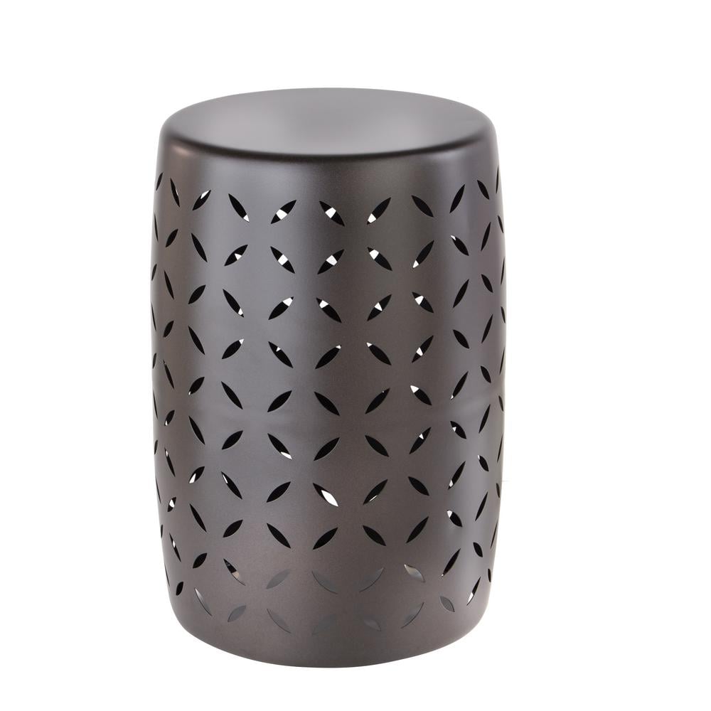 Metal Garden Stool With Geo Pattern 8 Gorgeous Pieces Of Outdoor