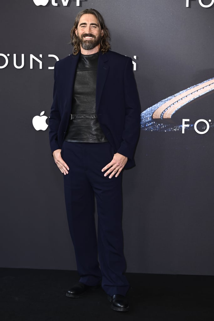 Lee Pace Wears Sleeveless Leather Top to Foundation Premiere