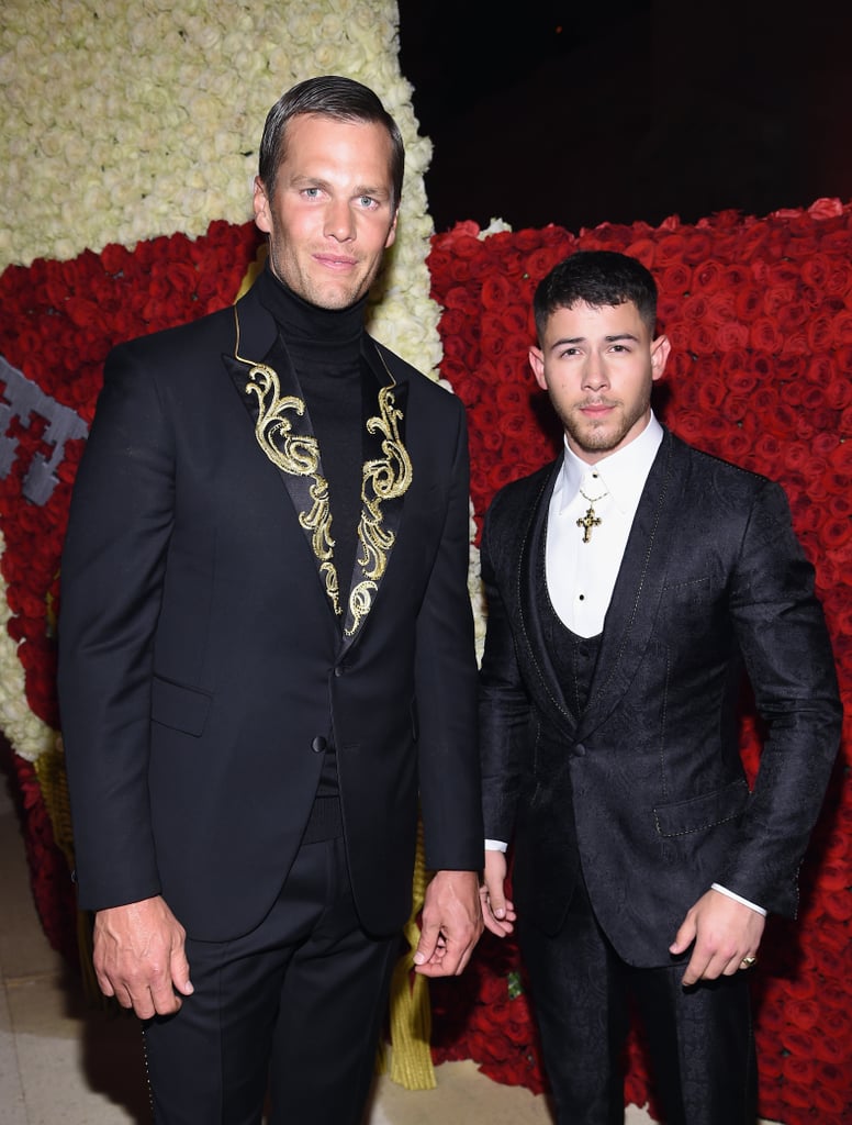 Pictured: Tom Brady and Nick Jonas