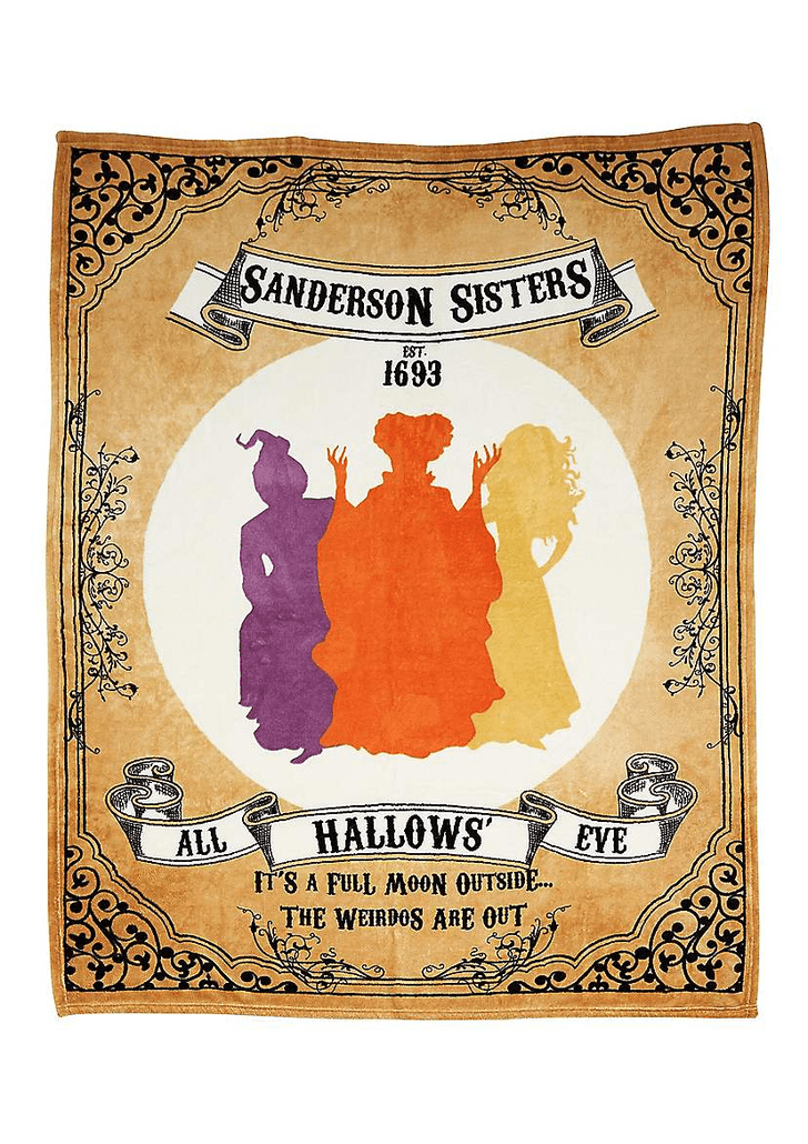 Sanderson Sisters Fleece Blanket These Hocus Pocus Blankets Will Keep