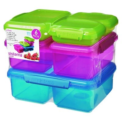 Sistema Klip It 6pk Color Containers