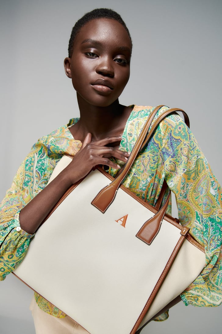 Best Oversize Canvas Tote Bag: Zara Canvas Shopper | Best Oversize Bags ...