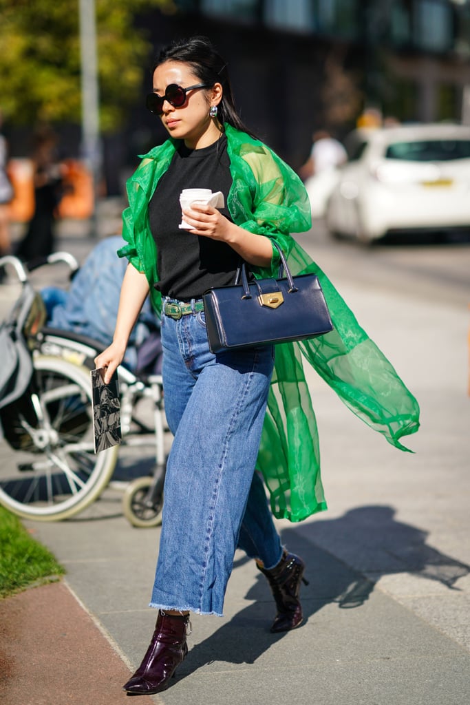 Ankle Boots With Wide-Leg Cropped Jeans
