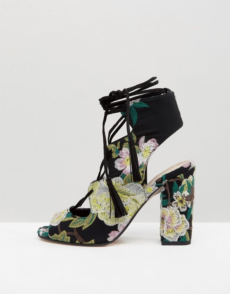 ASOS Holiday Ghillie Tie Heeled Sandals