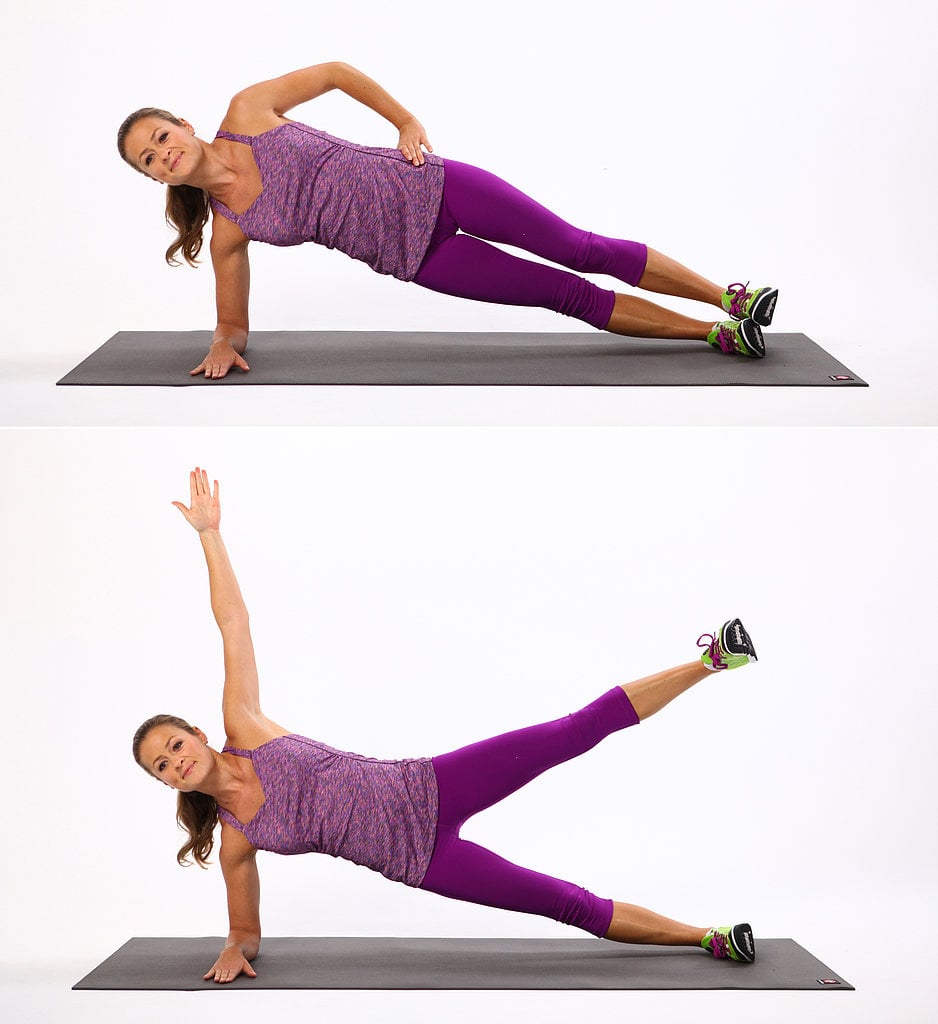 Side Plank with Leg Lift - Muscle & Fitness
