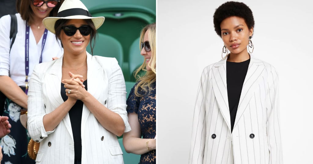 Meghan Markle 2019 Wimbledon Striped Blazer Dupes